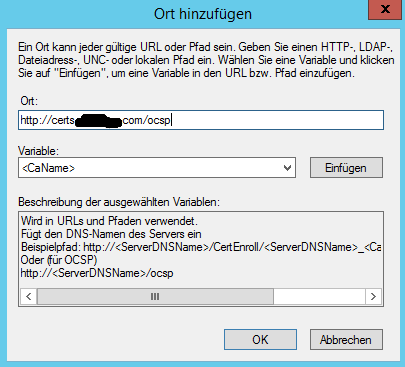Setup OCSP PKI CA