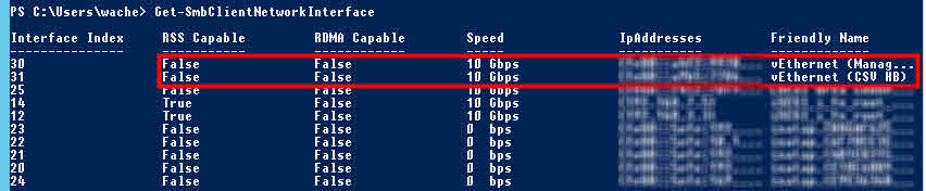 get-smbclientnetworkinterface rss powershell