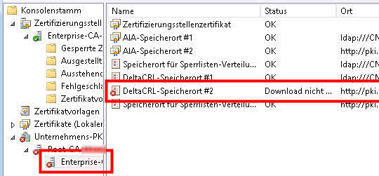 Enterprise Unternehmens PKI Windows two tier zweistufig